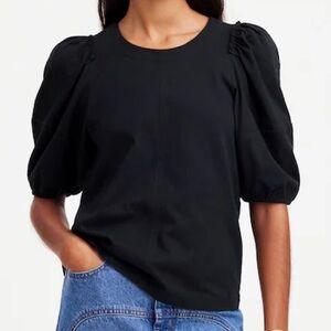 Madewell NWT Puff Sleeve Tee Size Small in Black